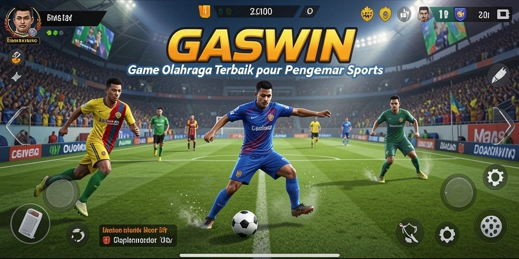 GASWIN menyajikan aksi olahraga menarik dalam gameplay.