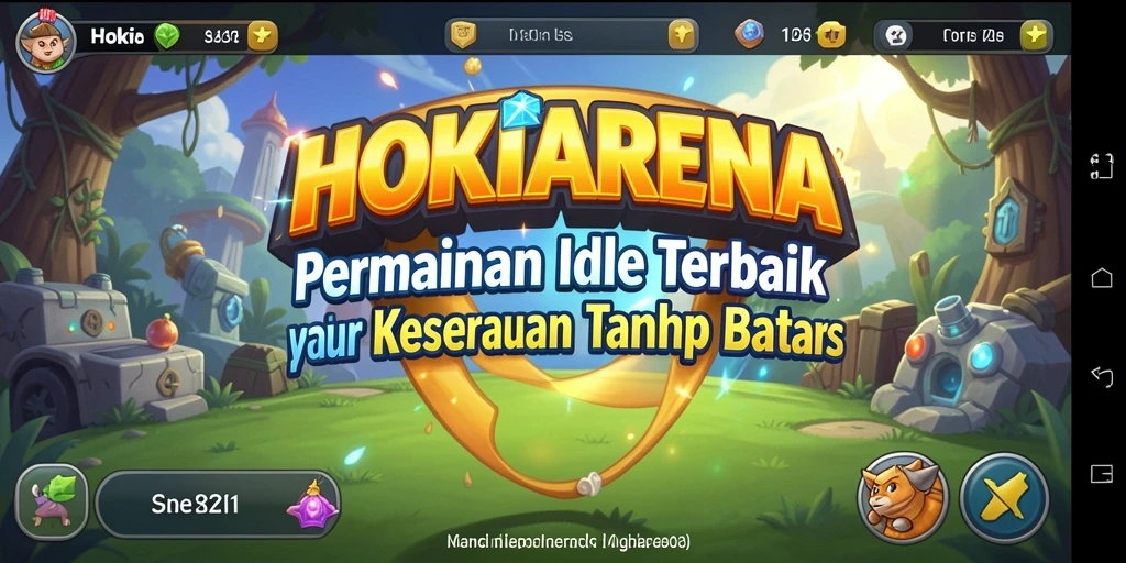 Screenshot gameplay HOKIARENA menampilkan momen seru dalam permainan Idle.