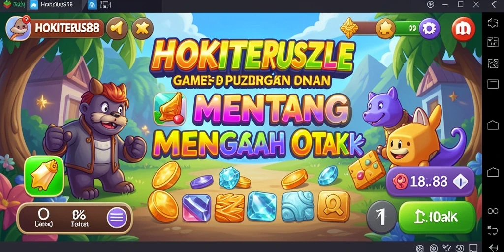 Tampilan gameplay HOKITERUS88 dengan tantangan puzzle seru.