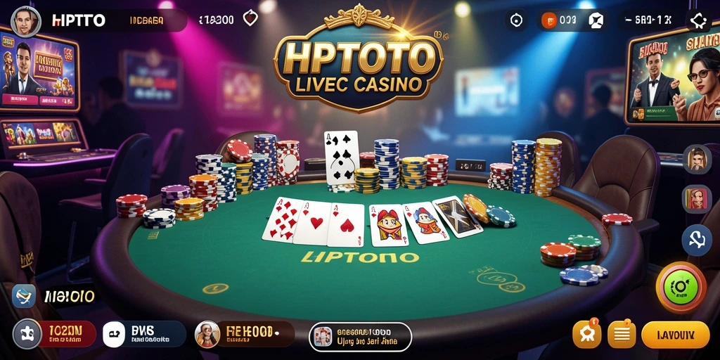 Tampilan langsung permainan HPTOTO yang mengesankan dengan dealer profesional.