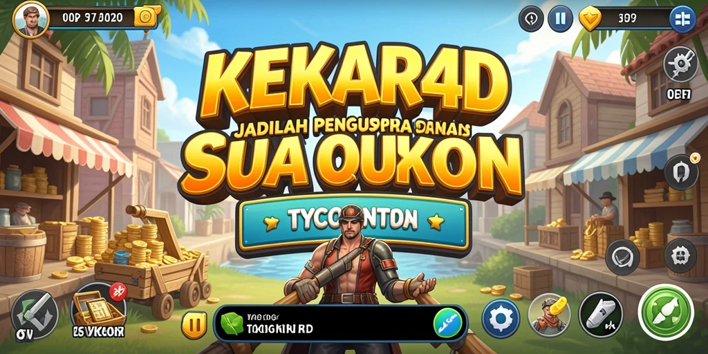 Tampilan gameplay menarik dari KEKAR4D yang menunjukkan pengelolaan bisnis.