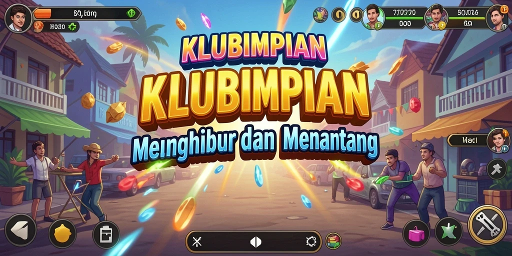 Tampilan gameplay seru di KLUBIMPIAN yang mengundang ketegangan.