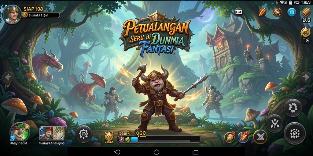 Screenshot SIAP108 menampilkan aksi seru petualangan RPG.