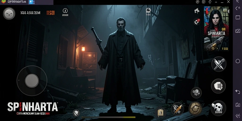 Gameplay menegangkan di SPINHARTA dengan suasana Horror yang mencekam.