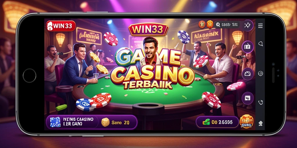 Tampilan mendebarkan gameplay Live Casino di WIN33 dengan dealer langsung.