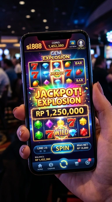 Tampilan beranda aplikasi sl888 yang menarik dan informatif.